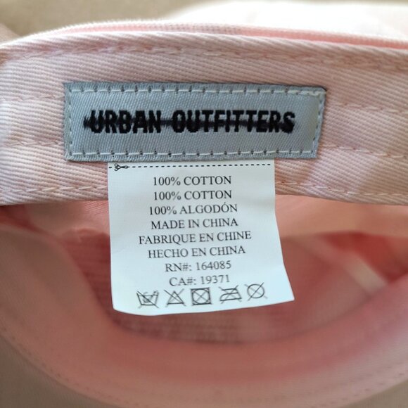 Urban Outfitters Embroidered He’s Not Good Enough For You Baseball Cap Pink NWOT - Picture 2 of 7